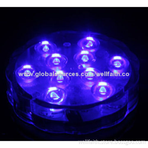 China Direct Sale Super Bright LED Submersible Light, Various Colors Available